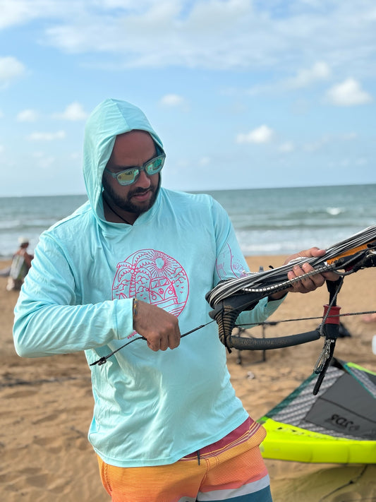 Summer Vibes Hoodie Flamingo Paradise